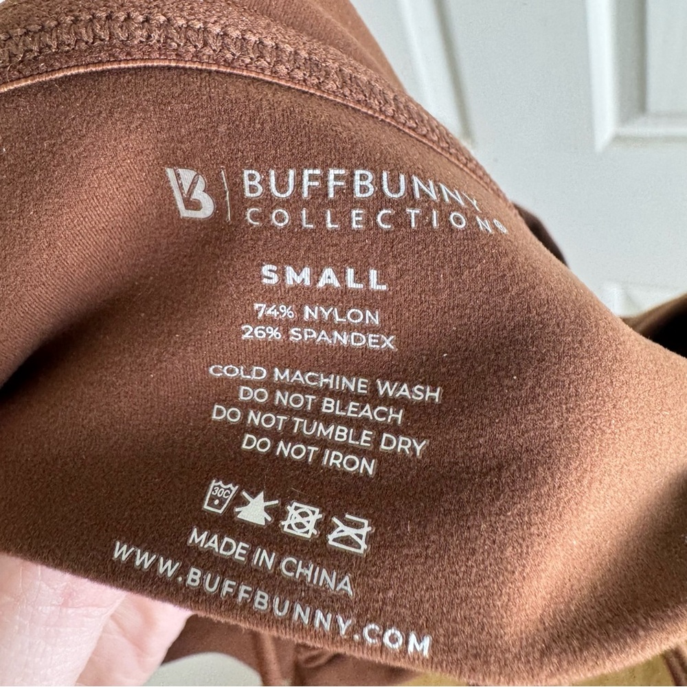 Buff Bunny Brown Strappy Top Sports Bra - Picture 5 of 5